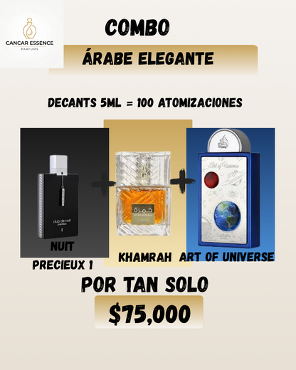 Árabe Elegante (Nuit Preciux I , Khamrah , Art or universe) 5ml