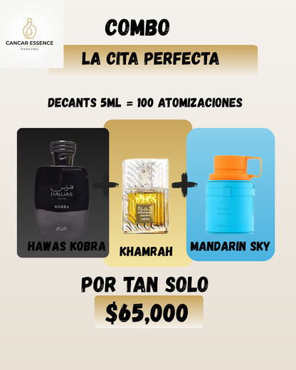 La Cita Perfecta (Hawas Kobra, Khamrah Waha, Mandarin Sky) 5ml